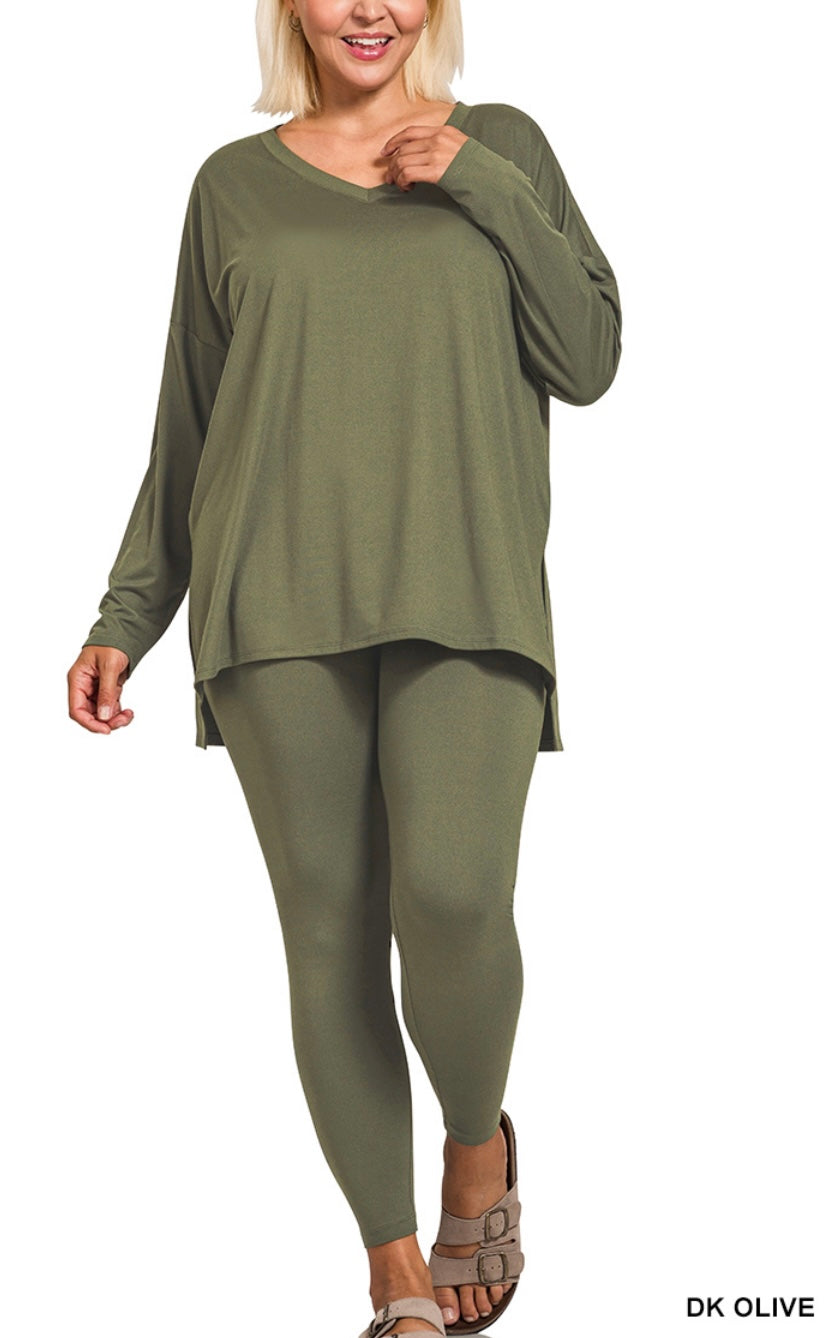 Grab N Go (Long Sleeve Dark Olive)