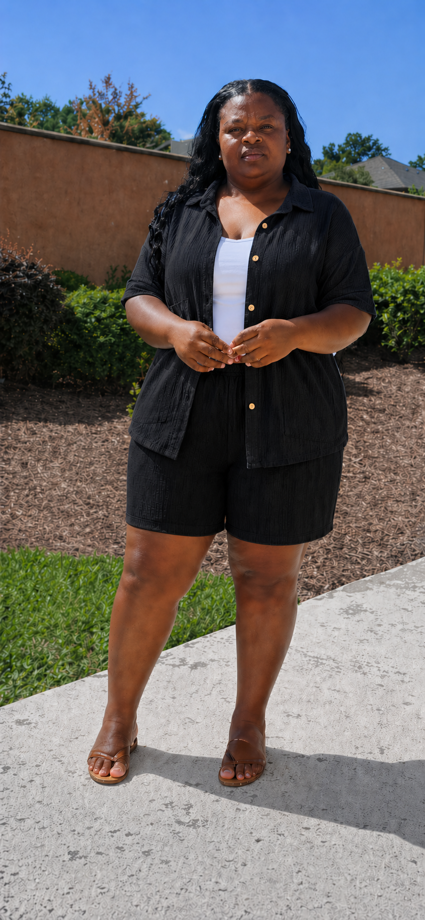 Black Breeze Lounge Set (Short Set)