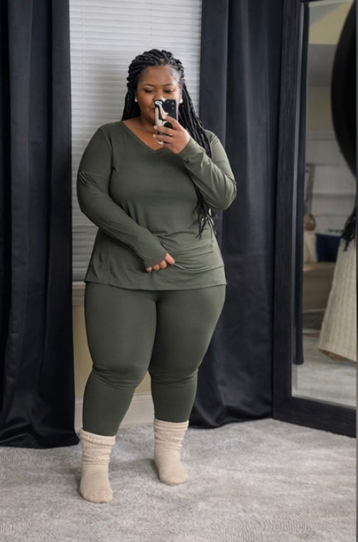 Grab N Go (Long Sleeve Dark Olive)