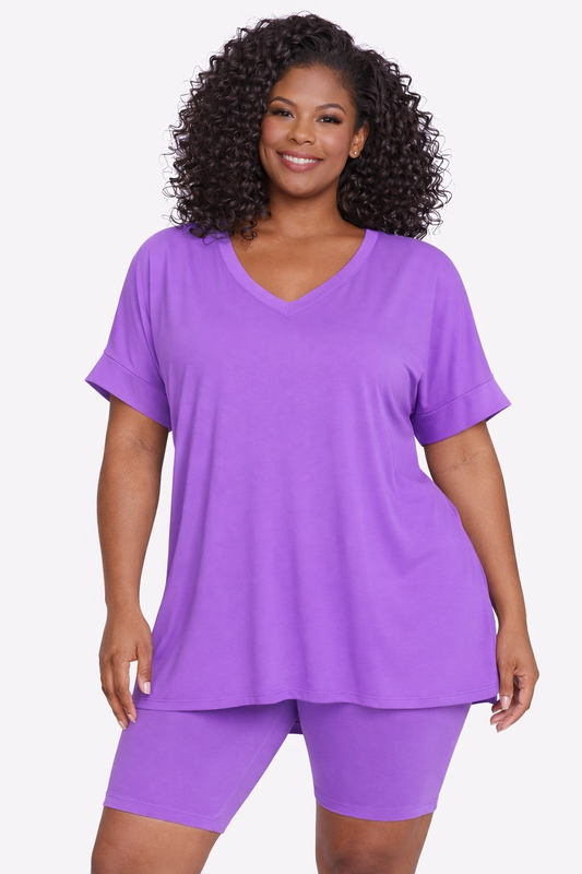 The Everyday Luxe Lounge Set Violet