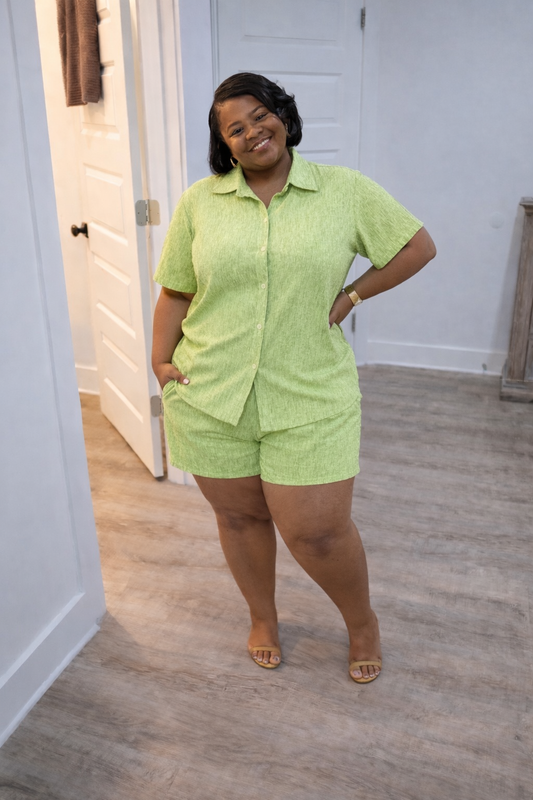 Lime Breeze Lounge Set (Short Set)