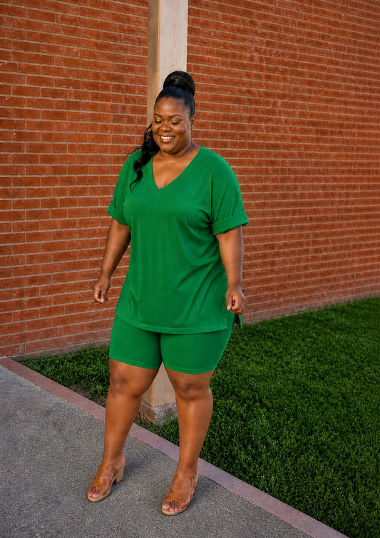 The Everyday Luxe Lounge Set ( Kelly Green