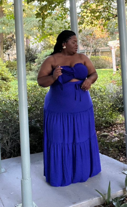 The Perfect Skirt Set (Royal)