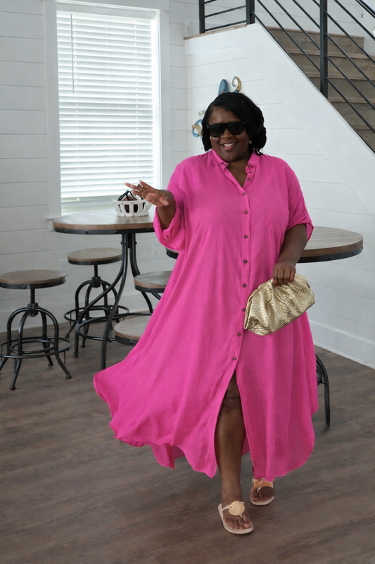 Flowy Button Down Dress