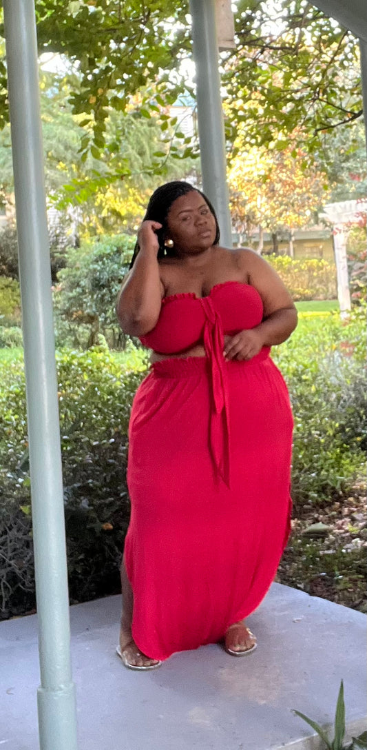The Perfect Skirt Set (Ruby)