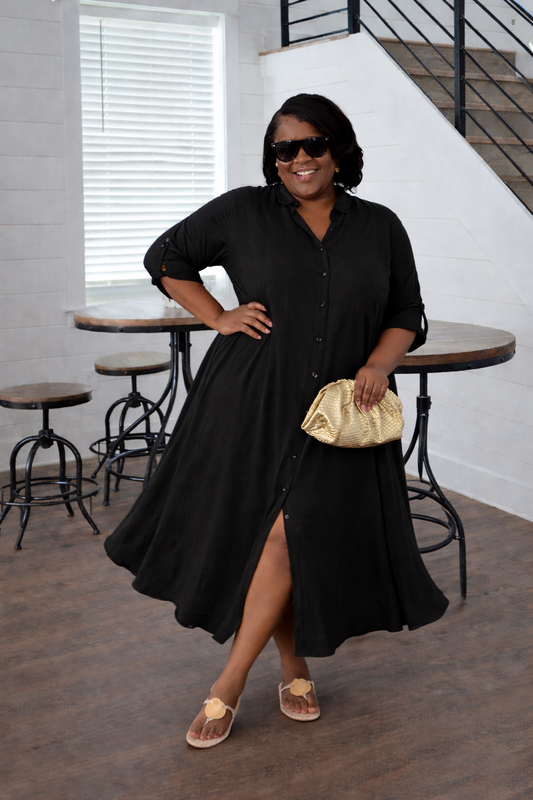 Flowy Button Down Dress