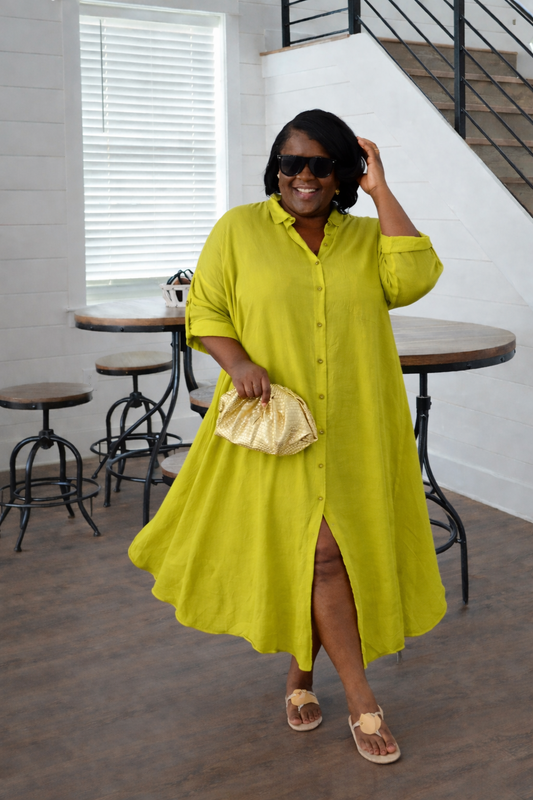 Flowy Button Down Dress