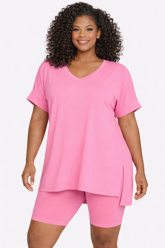 The Everyday Luxe Lounge Set DK Pink