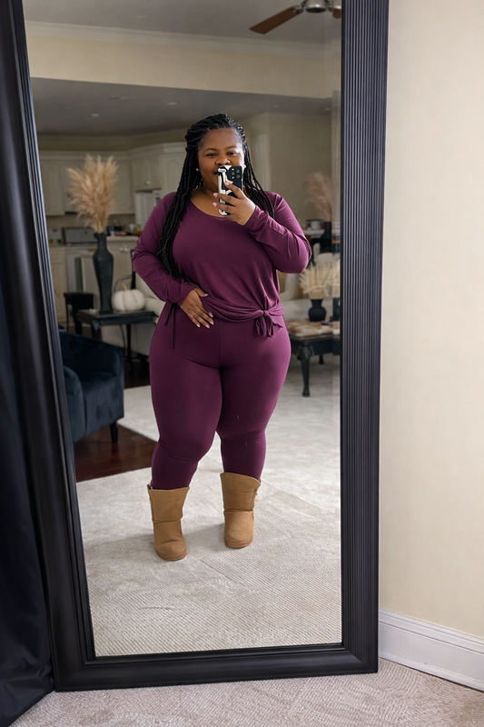 Grab N Go (Long Sleeve Plum)